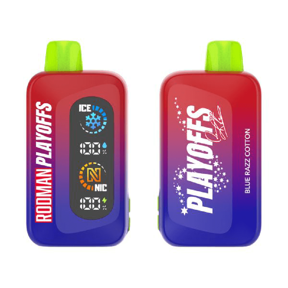 Rodman Playoffs Disposable Blue Razz Cotton