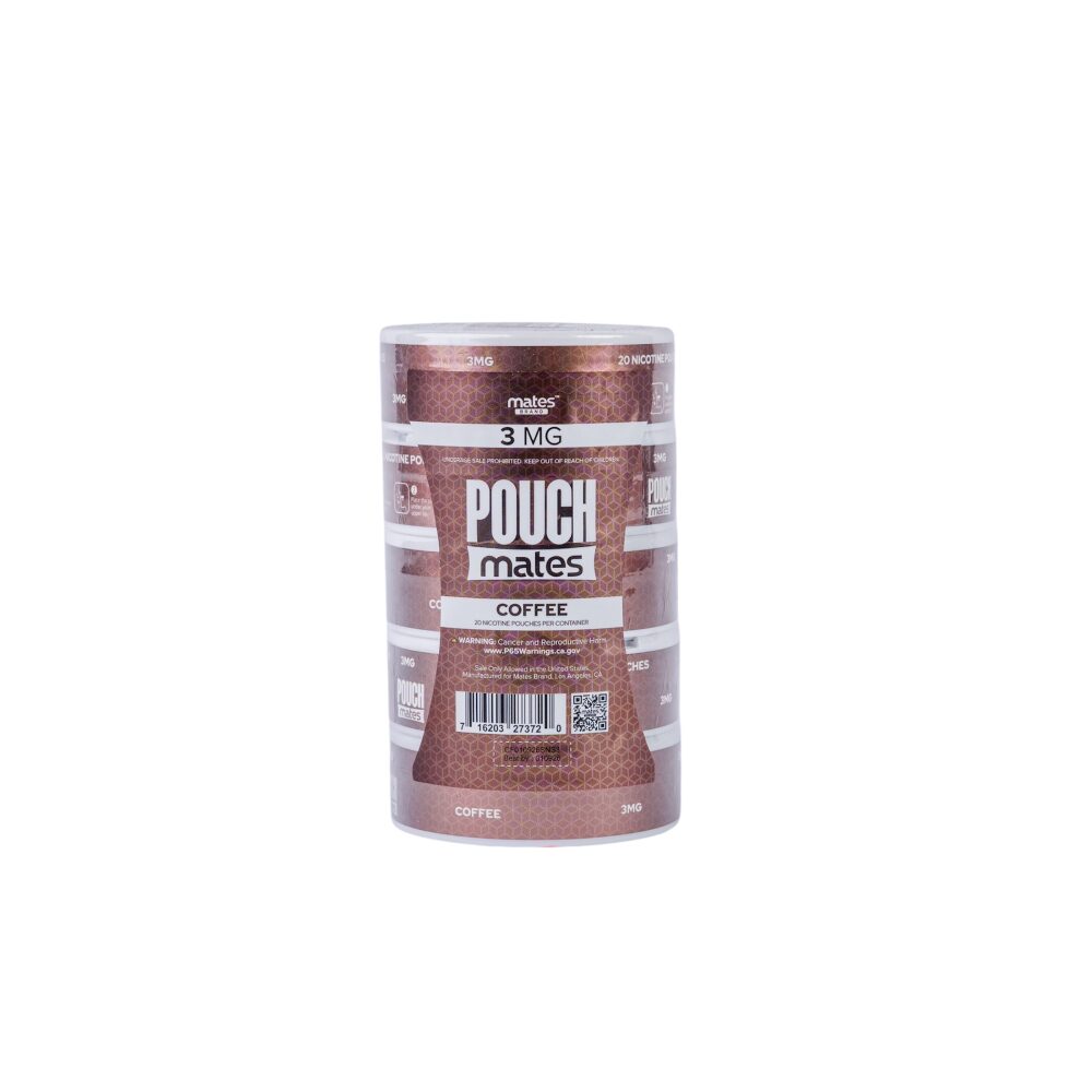 PouchMates (DSPLY 5pc)(Nic Pouch)(20ct Can) Coffee (SAS)