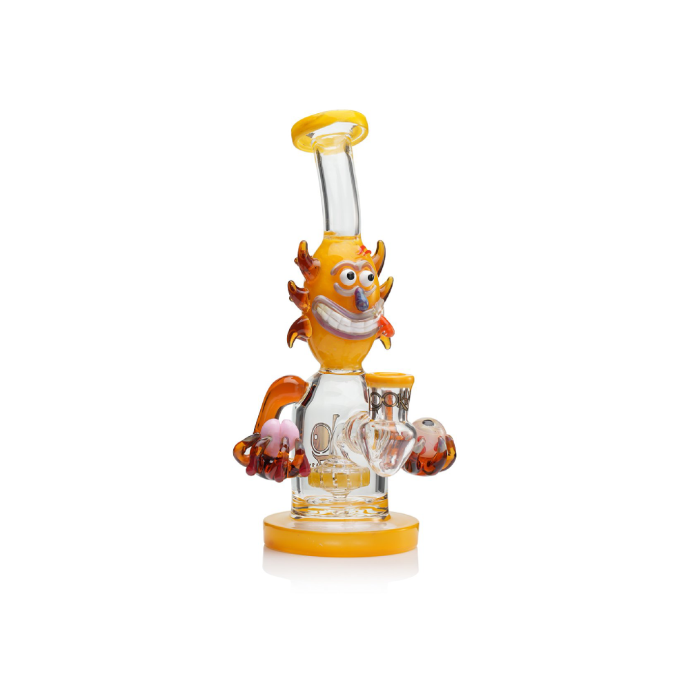 Lookah 9” Cool Percolator Alien Bong (WPC1223YL) Yellow