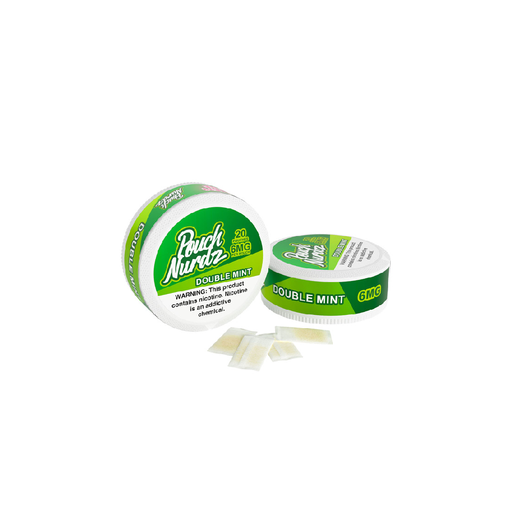 Pouch Nurdz Nicotine Pouch (20ct Can)(5pc Display) Double Mint