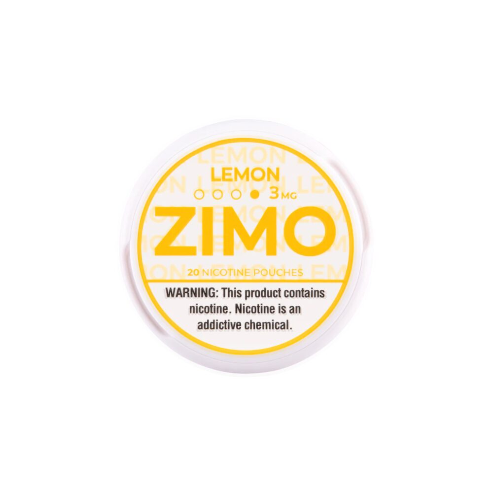 Zimo Nicotine Pouch 3-8mg x20 Pouch (5 Pack) Lemon 3mg