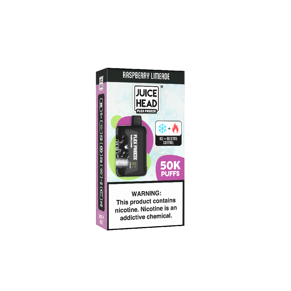 Juice Head Flex Freeze Disposable Raspberry Limeade Packaging
