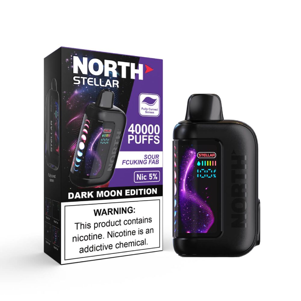 North Stellar 40K Dark Moon Edt. Disposable Sour Fcuking Fab with packaging