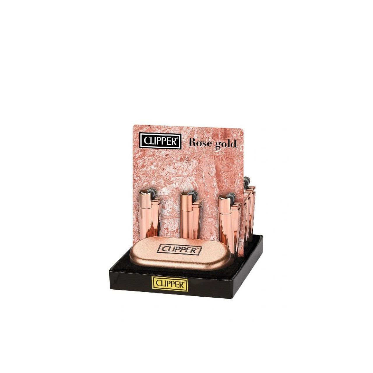 Clipper (DSPLY 12pc)(Lighter) CMP11 Metal Flint with packaging