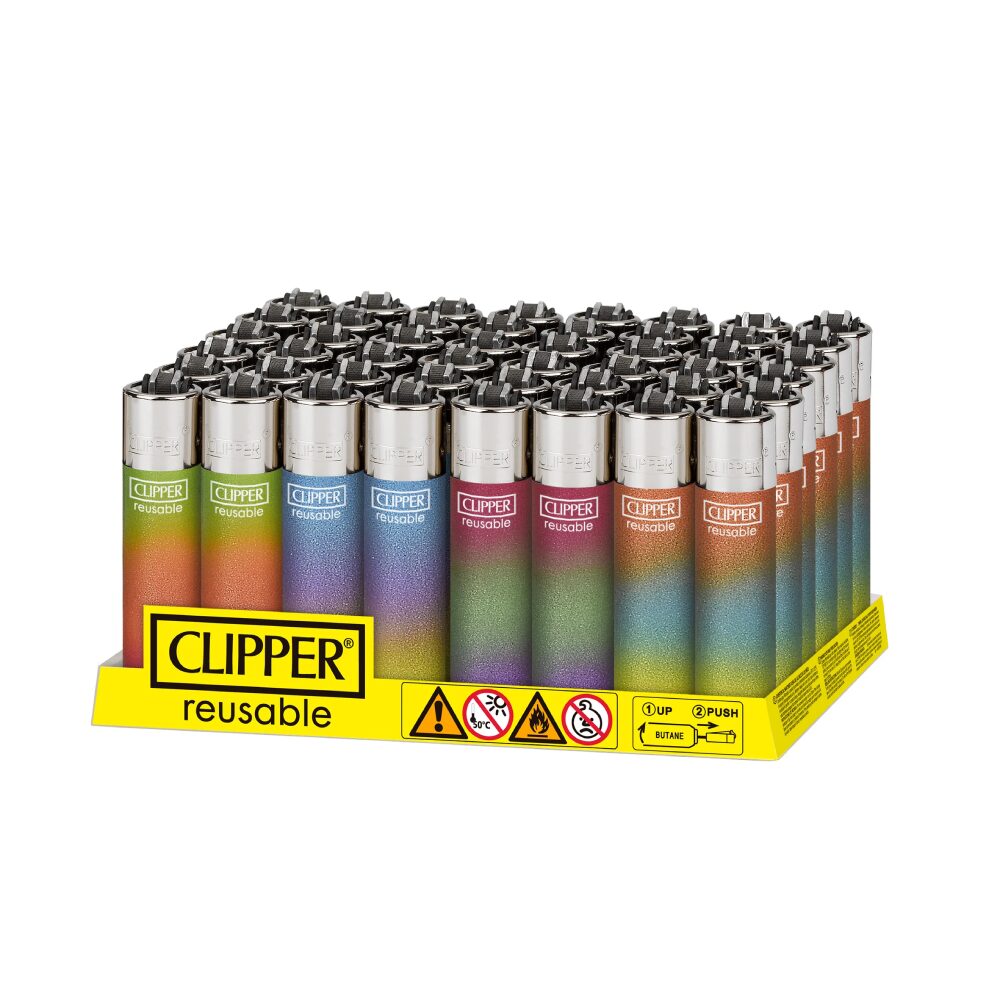 Clipper (DSPLY 48pc)(Lighter) CP11R Reusable Classic Large triple gradient
