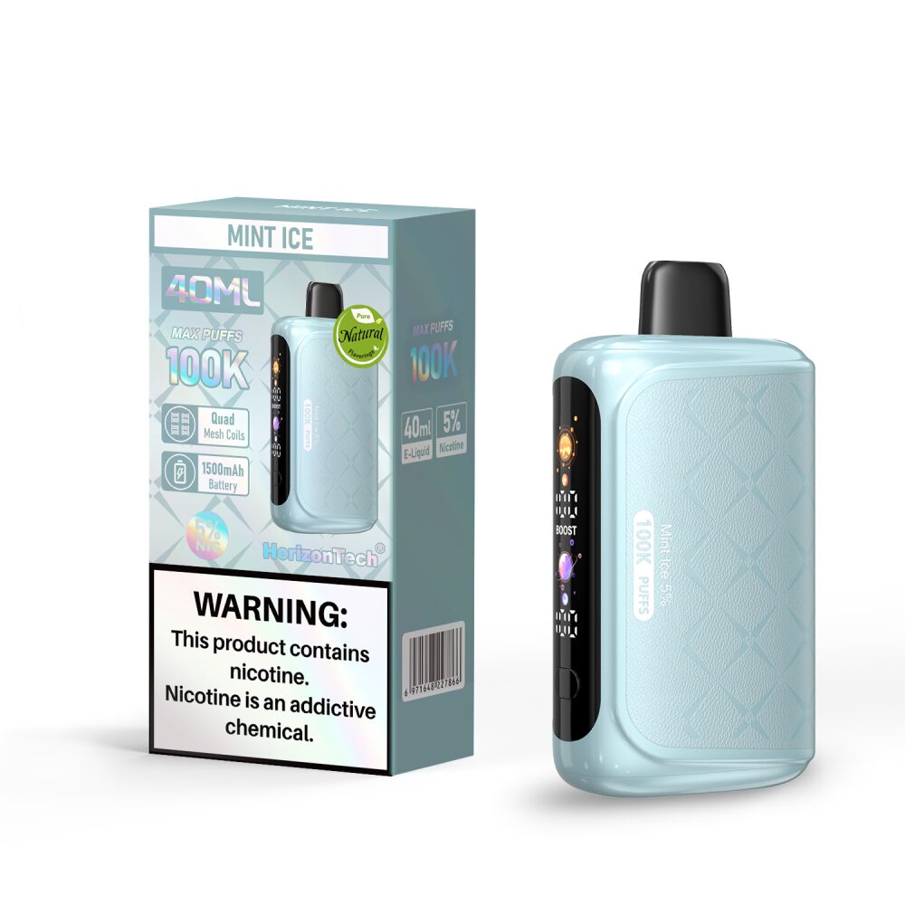 Horizon 100K Disposable Mint Ice with packaging