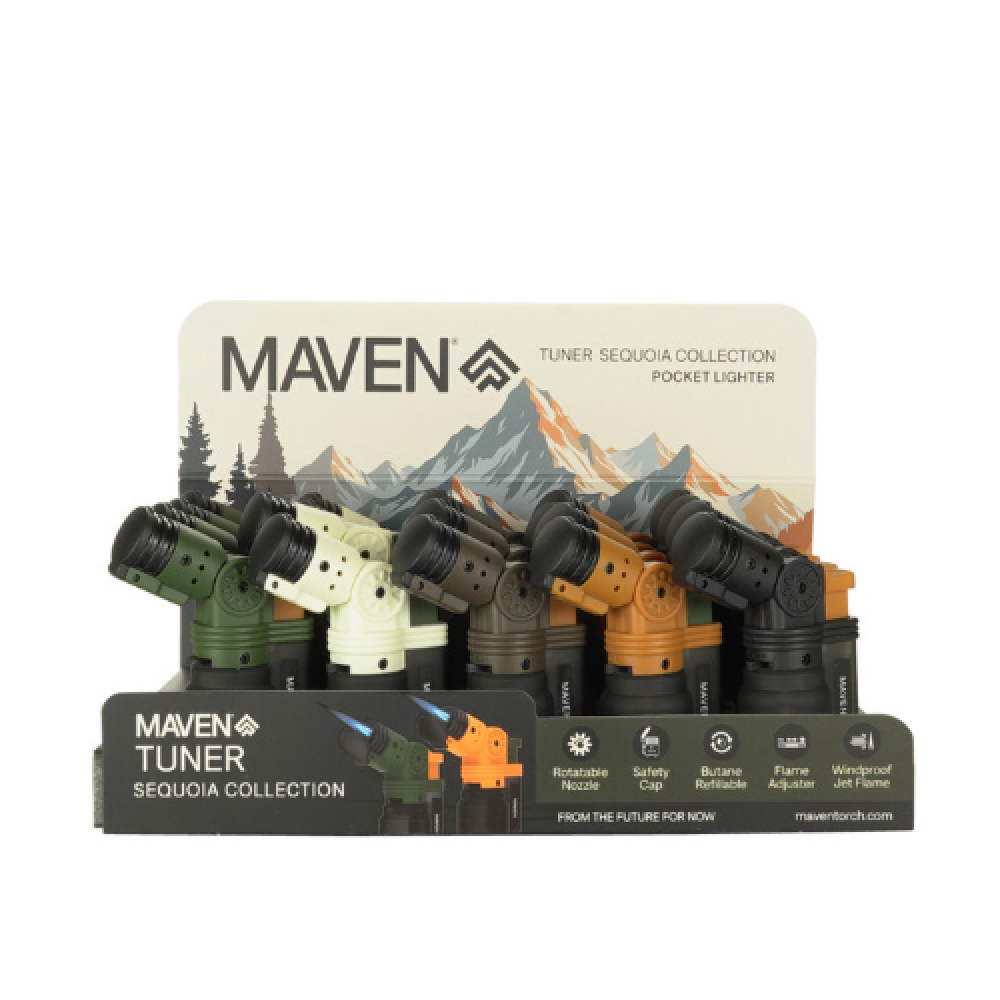 Maven (DSPLY 20pc)(Lighter) Tuner Sequoia Collection Pocket Lighter