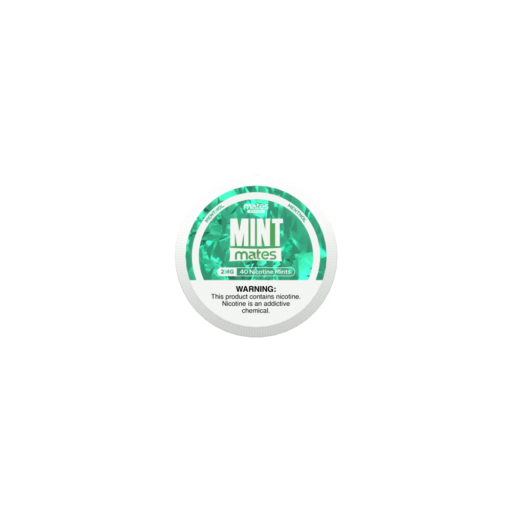 MintMates (DSPLY 5pc)(Nic Mints)(40ct Can)(SAS) Menthol 2mg