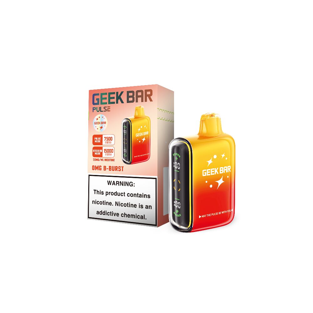 Geek Bar Pulse Disposable OMG B-Burst with packaging