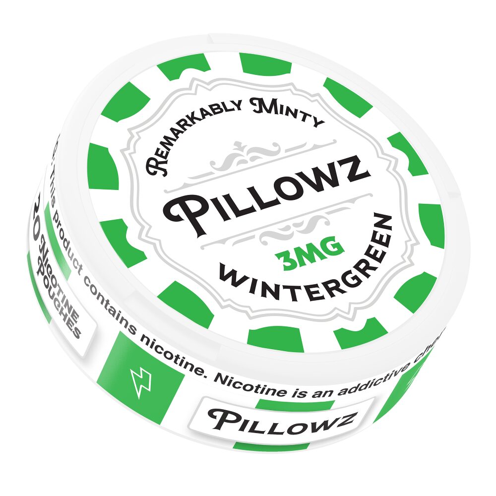 Pillowz TFN Nicotine Pouches (5-Can Pack) 3mg Wintergreen