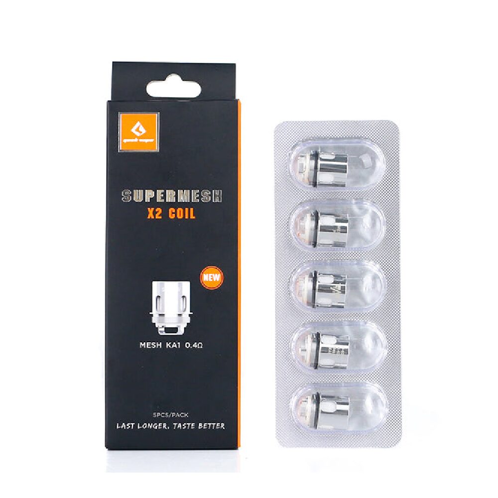 Geekvape Supermesh Replacement Coils X2 Coil 0.4ohm with packaging