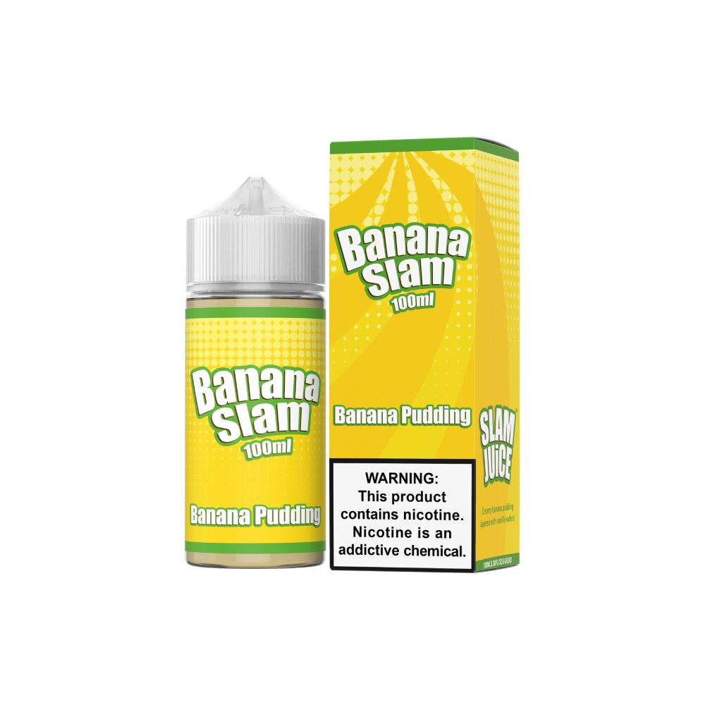 Banana Slam Slam Juice 100mL with packaging