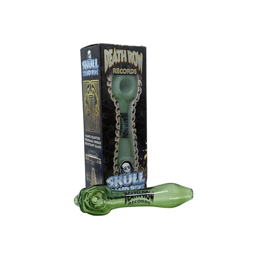 Death Row Records (Hand Pipe) 4" Color Skull with packaging