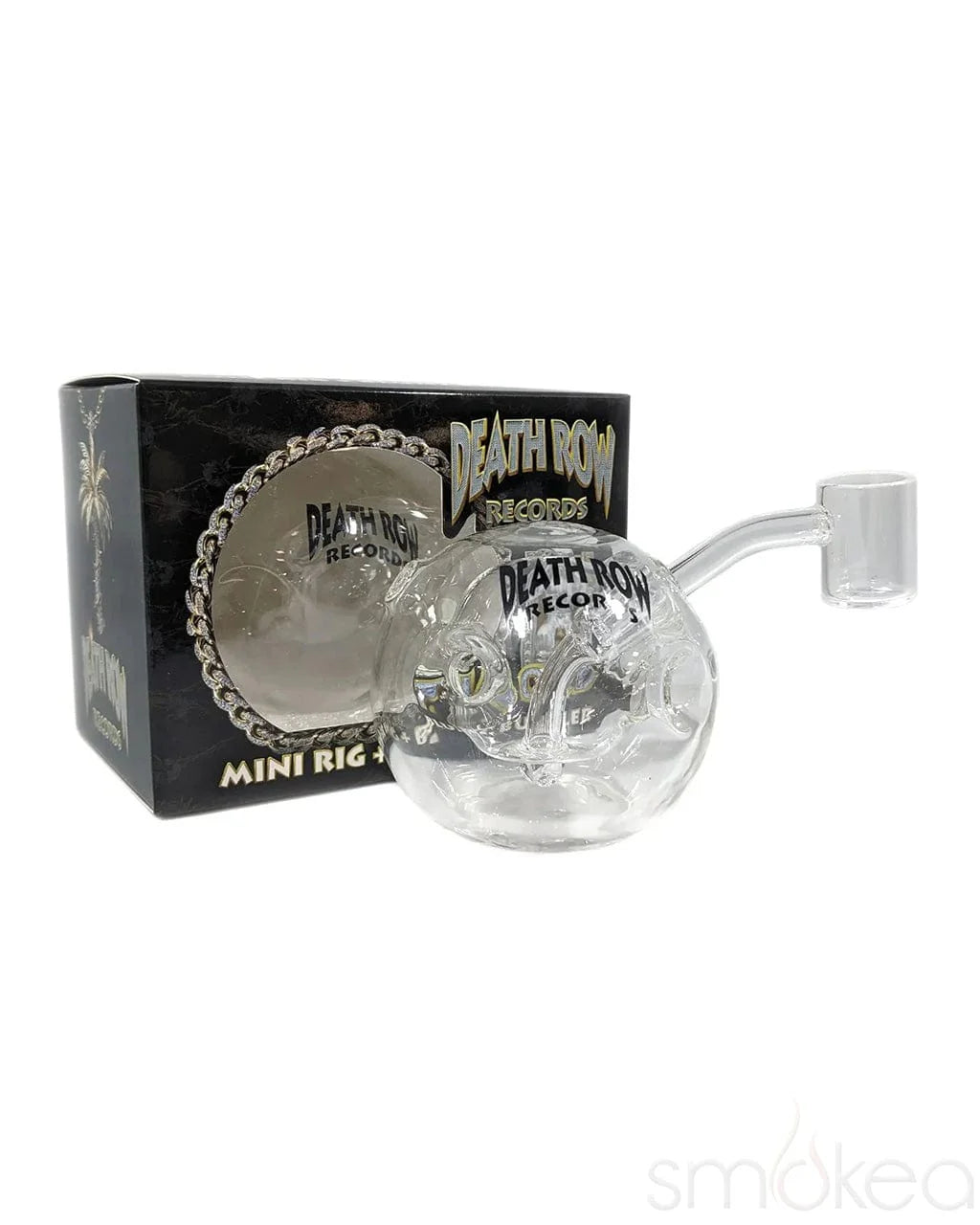 Death Row Records (Water Pipe) 3" The Orb Blunt Bubbler with 10mm Banger with packaging