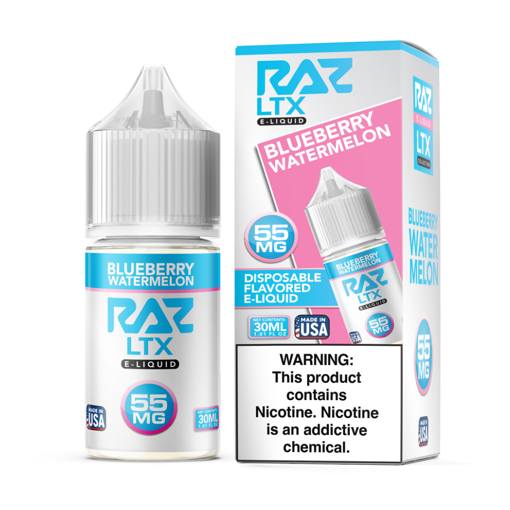 Blueberry Watermelon RAZ LTX Salts 30mL with packaging