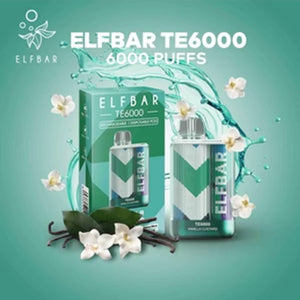 Elf Bar TE6000 Disposable Vanilla Custard with Packaging