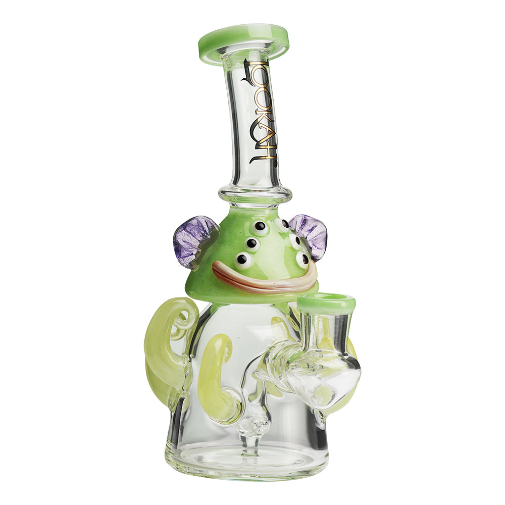 Lookah 8” Mini Cute Six Eyes Clown Octopus Dab Rig (WPC1213) Green