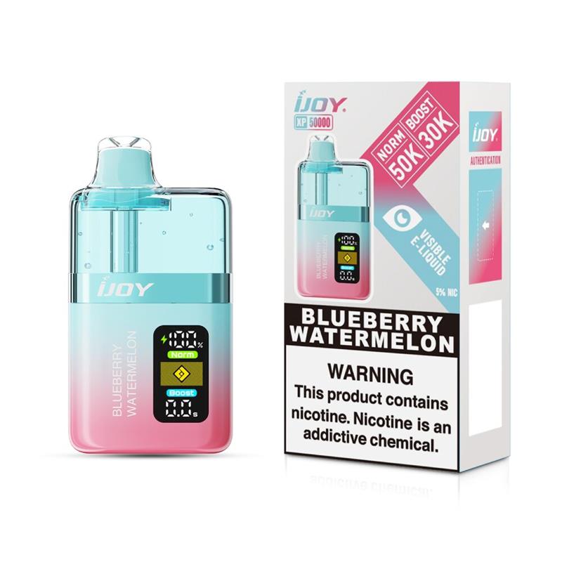 iJoy XP50000 Disposable Blueberry Watermelon with packaging