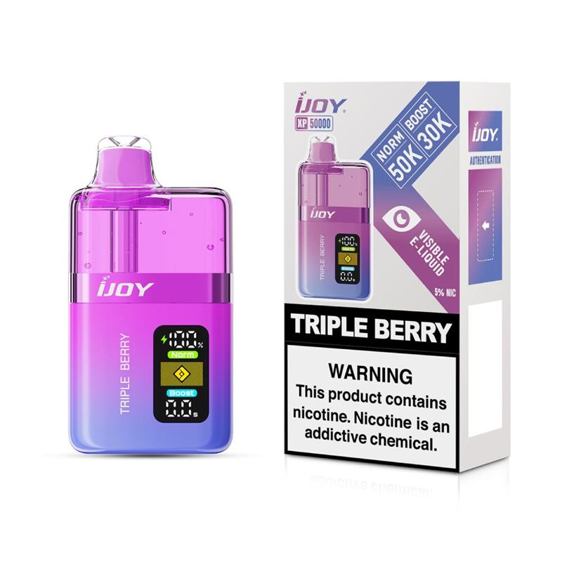 iJoy XP50000 Disposable Triple Berry with packaging