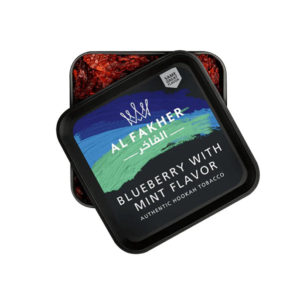 Al Fakher Authentic Hookah Tobacco (250g Jar) blueberry with mint