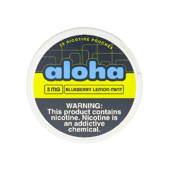 Aloha Nicotine Pouches blueberry lemon mint