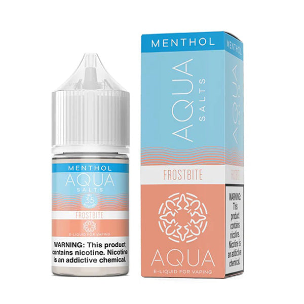 Frostbite Menthol Aqua Salts 30mL with packaging