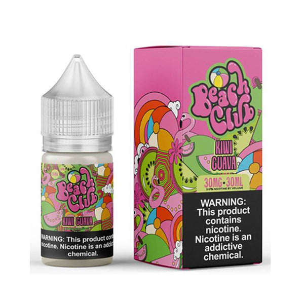 Kiwi Guava by Beach Club E-Liquid 30mL (Salts) with packaging