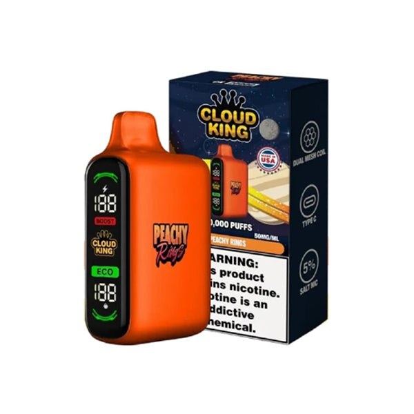 Cloud King Disposable peachy rings with packaging