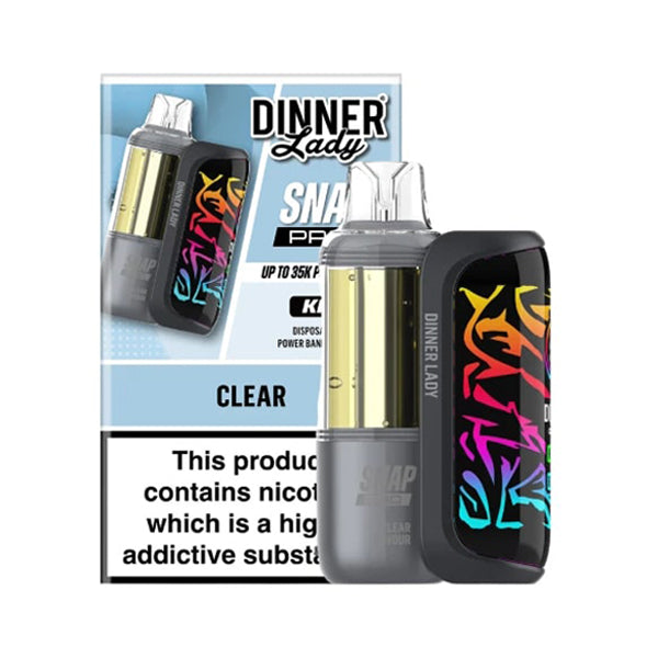 Dinner Lady Snap Pro Disposable (Dispo + Power Dock) clear with packaging