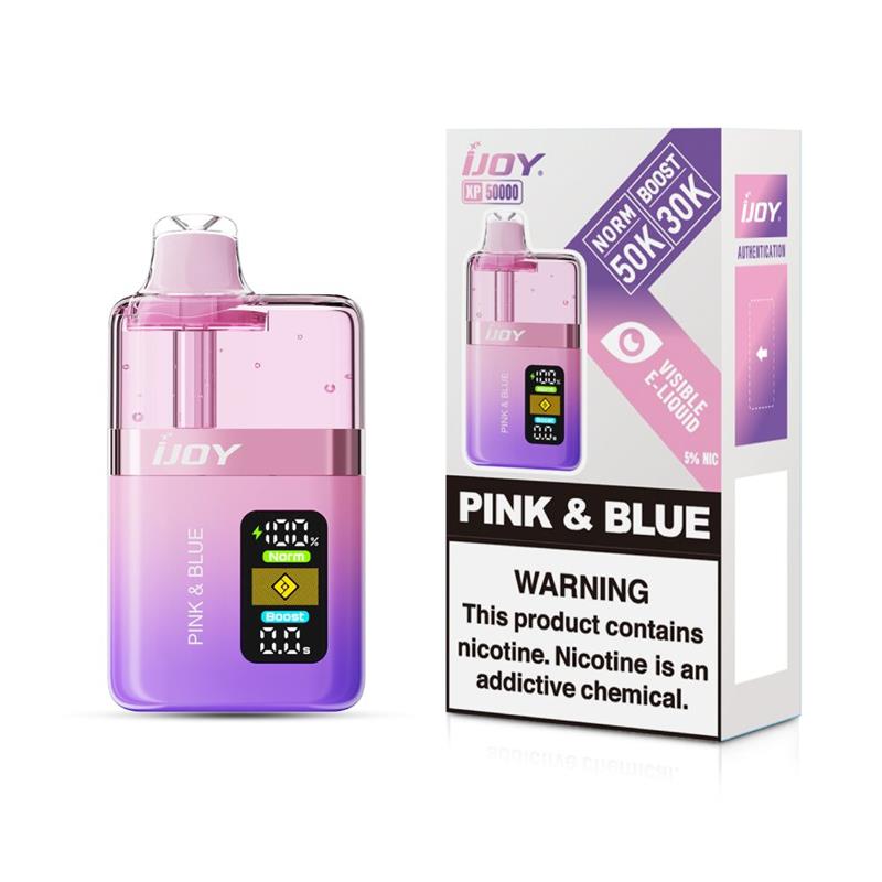 iJoy XP50000 Disposable Pink & Blue with packaging