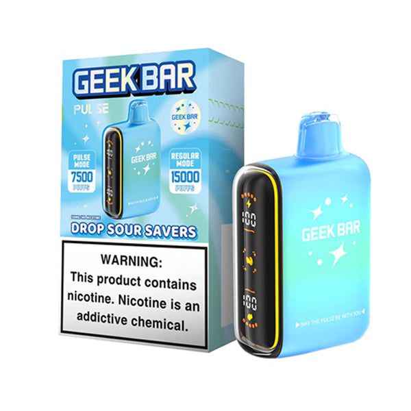 Geek Bar Pulse Disposable saver edition with packaging drop sour savers
