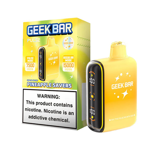 Geek Bar Pulse Disposable saver edition with packaging pineapple savers