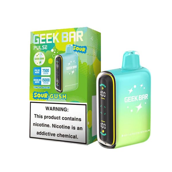 Geek Bar Pulse Disposable sour gush with packaging