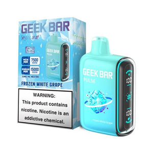 Geek Bar Pulse Disposable frozen white grape with packaging