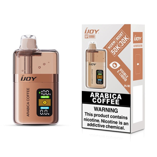 iJoy XP50000 Disposable arabica coffee with packaging