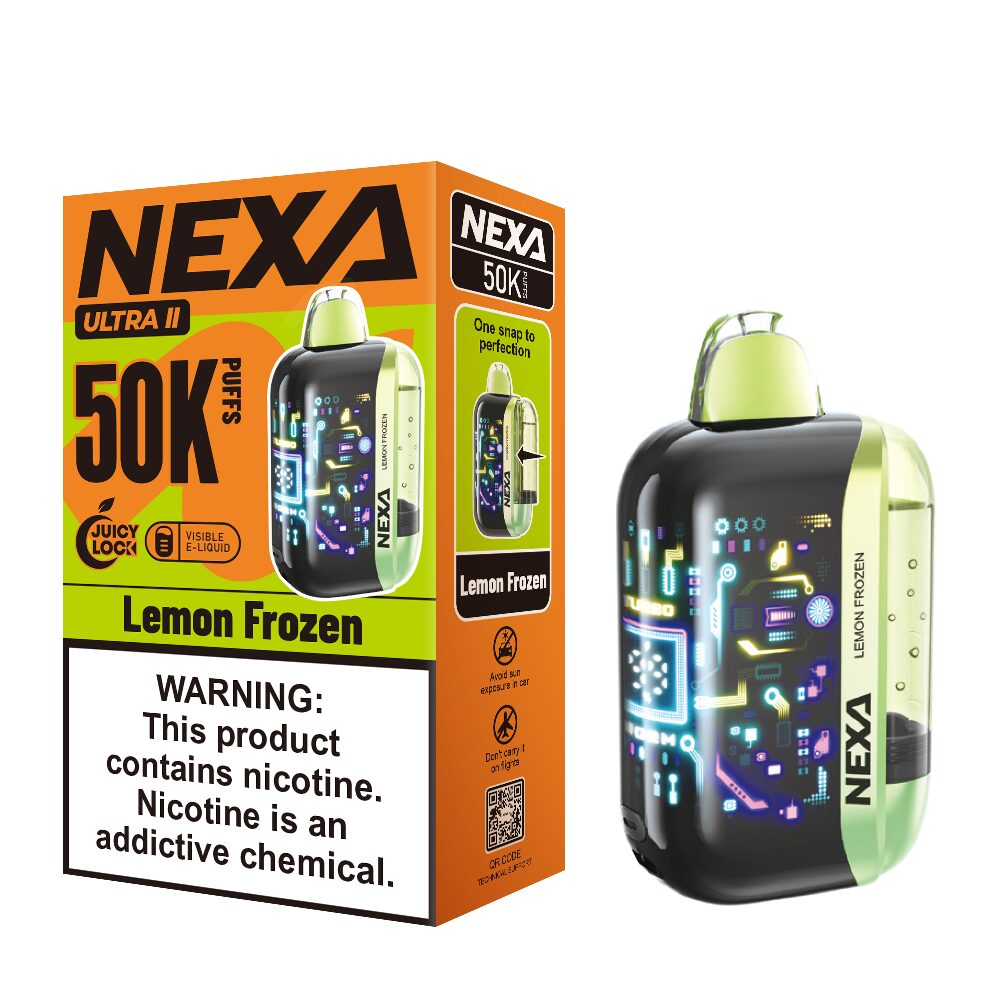 NEXA Ultra 2 Disposable Lemon Frozen with packaging
