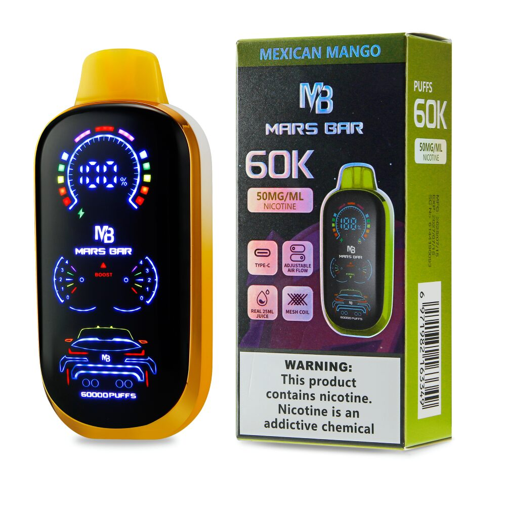 Mars Bar Disposable Mexican Mango with packaging