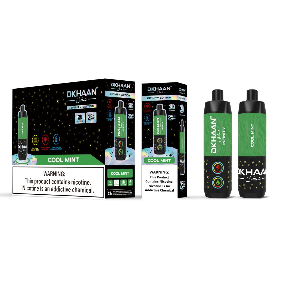 Dkhaan Infinity Disposable Cool Mint with packaging