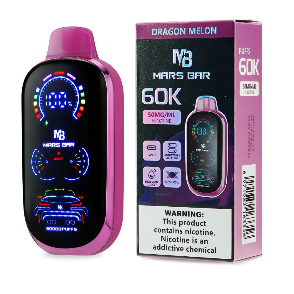 Mars Bar Disposable Dragon Melon with packaging
