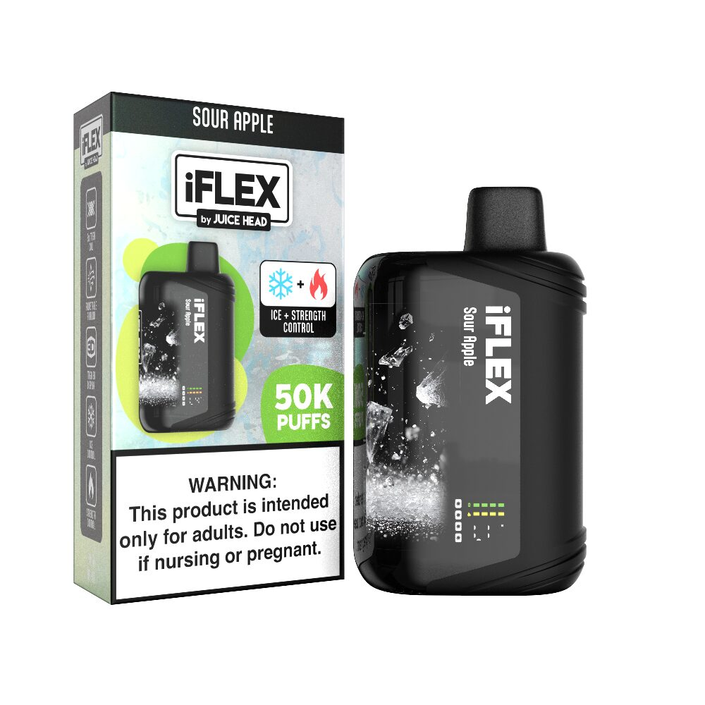 Juice Head iFlex Melatonin Disposable Sour Apple with packaging