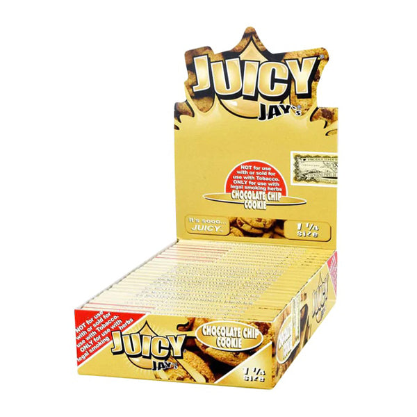 Juicy Jay’s (DSPLY 24pc) Rolling Papers chocolate chip cookie packaging