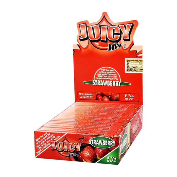 Juicy Jay’s (DSPLY 24pc) Rolling Papers strawberry packaging