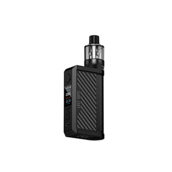 Lost Vape Centaurus Quest Starter Kits (UB Max Pod Tank Vrs.) Black/Carbon Fiber