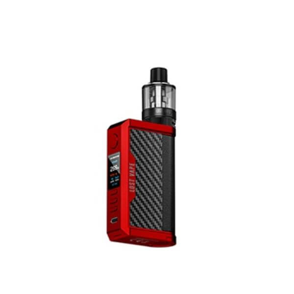 Lost Vape Centaurus Quest Starter Kits (UB Max Pod Tank Vrs.) Matte Red/Carbon Fiber