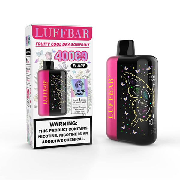 Luffbar Disposable fruity cool dragonfruit with packaging
