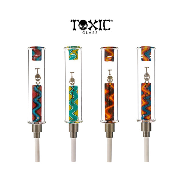 MKGlass (Nectar Collector) TXNC37 Toxic Vivid/Wigwag Nectar Collector With Ceramic Tip group photo