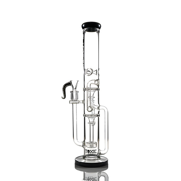MKGlass TX44 Toxic Straight Shooter 16″ Water Pipe black