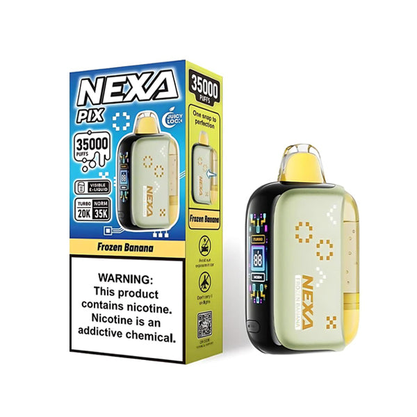 NEXA PIX Disposable frozen banana with packaging