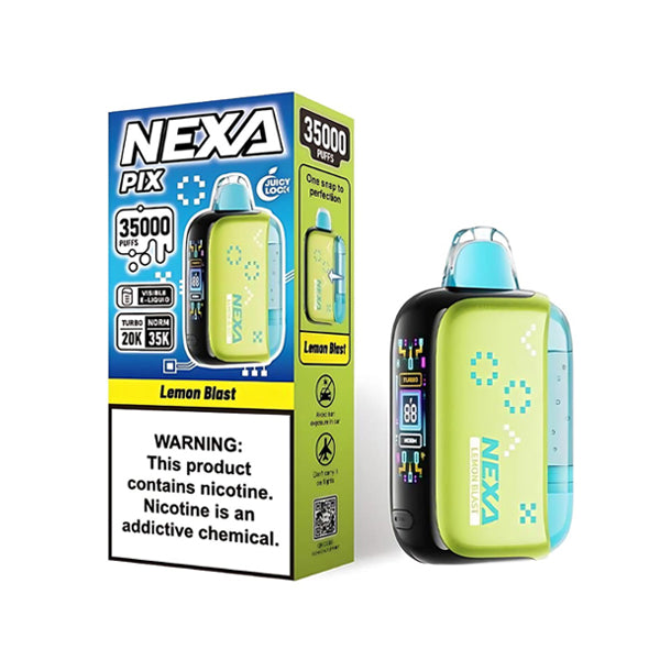 NEXA PIX Disposable lemon blast with packaging
