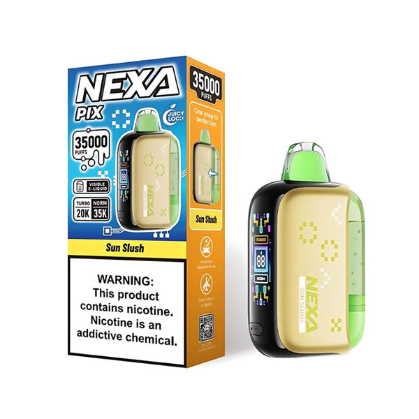 NEXA PIX Disposable sun slush with packaging